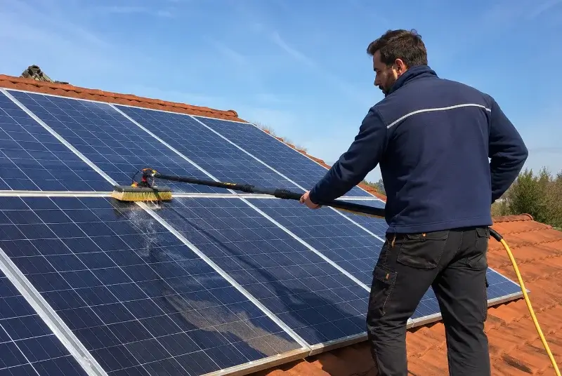 Nettoyage et entretien de panneaux solaires à Cornillé-les-Caves
